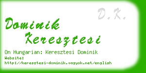 dominik keresztesi business card